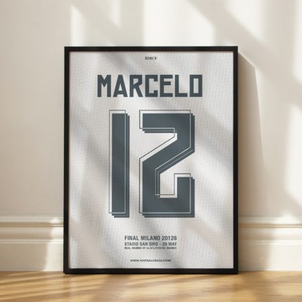 Real Madrid 2015/16 - Keretezett mezposzter - Marcelo