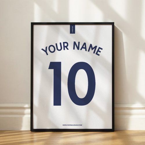 Tottenham 2021/22 - Keretezett mezposzter - Egyedi név