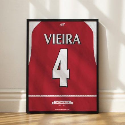 Arsenal FC 2003/04 - Framed Shirt Print - Patrick Vieira
