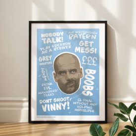 Pep Guardiola - Manchester City FC - Print