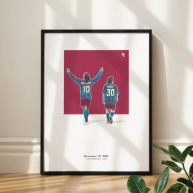 Ronaldinho and Messi - FC Barcelona - Print