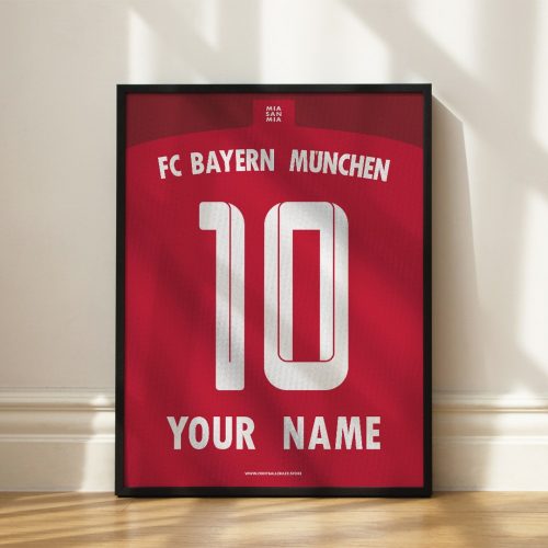 Bayern München 2022/23 - Keretezett mezposzter - Egyedi név