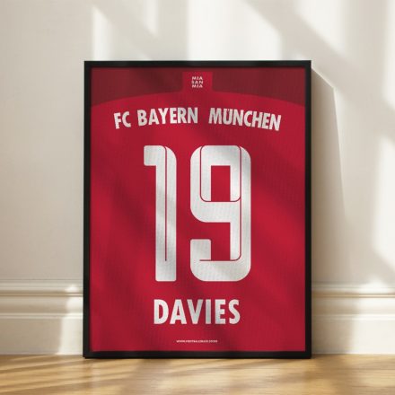 Bayern München 2022/23 - Framed Shirt Print - Davies