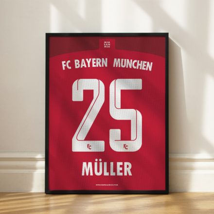 Bayern München 2022/23 - Keretezett mezposzter - Müller