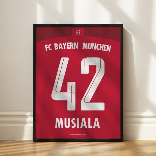 Bayern München 2021/22 - Kerezett mezposzter - Musiala